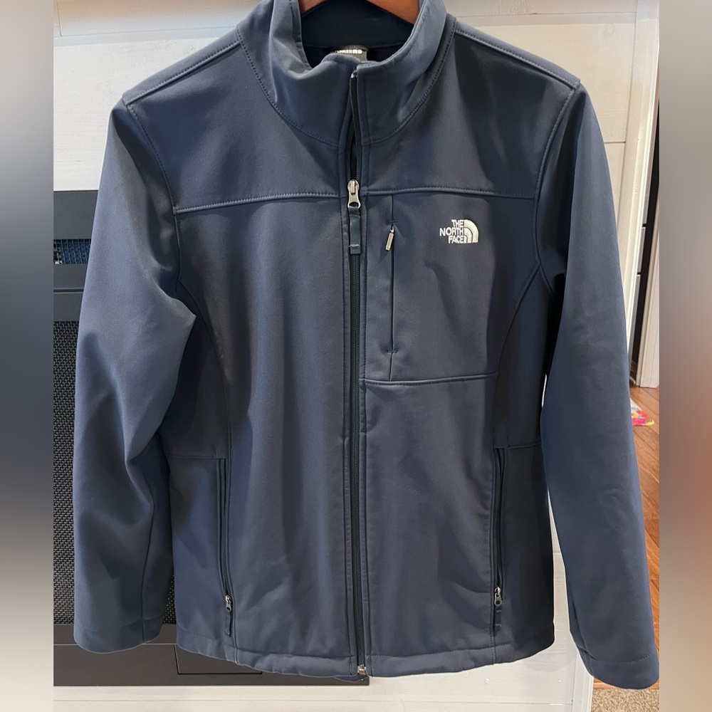 EUC The North Face Womens WindWall Jacket Size Large Blue Full Zip Outerwear